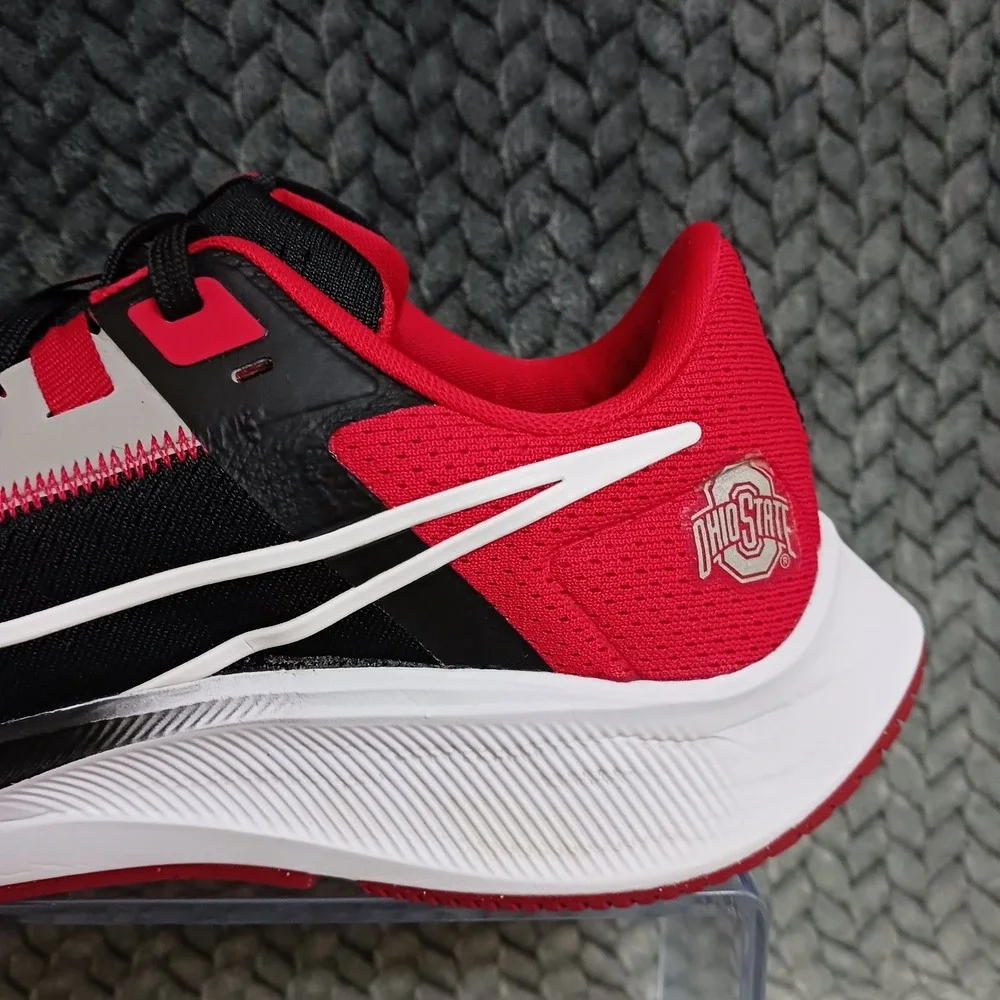 Nike Air Zoom Pegasus 38 Ohio State Red Black Men's Walking Running Shoes Sz 8.5